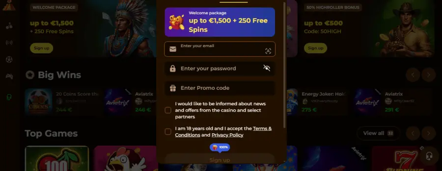 Rolldorado casino bonus
